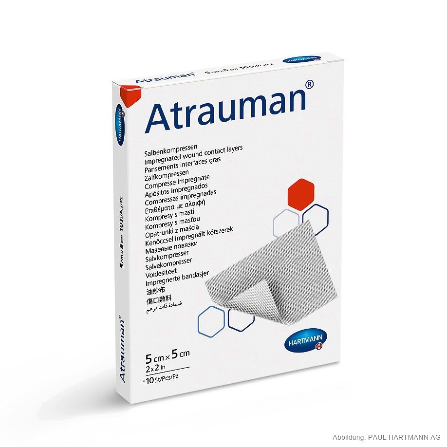 Atrauman Salbenkompressen Steril 5 x 5 cm (10 Stck.)