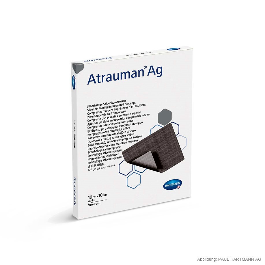 [HAP 499573] Atrauman Ag Salbenkompressen Steril 10 x 10 cm (10 Stck.)