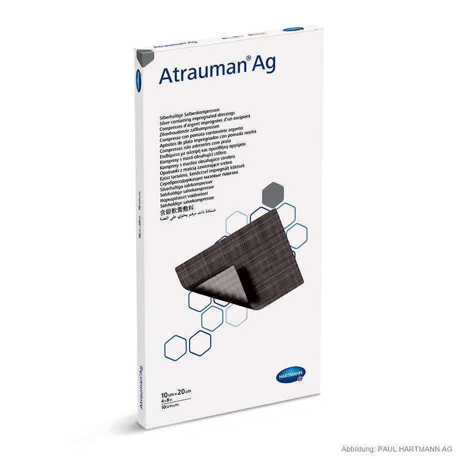 [HAP 499575] Atrauman Ag Salbenkompressen Steril 10 x 20 cm (10 Stck.)