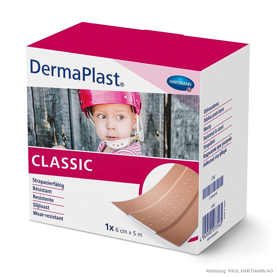 DermaPlast classic Wundpflaster 5 m x 6 cm