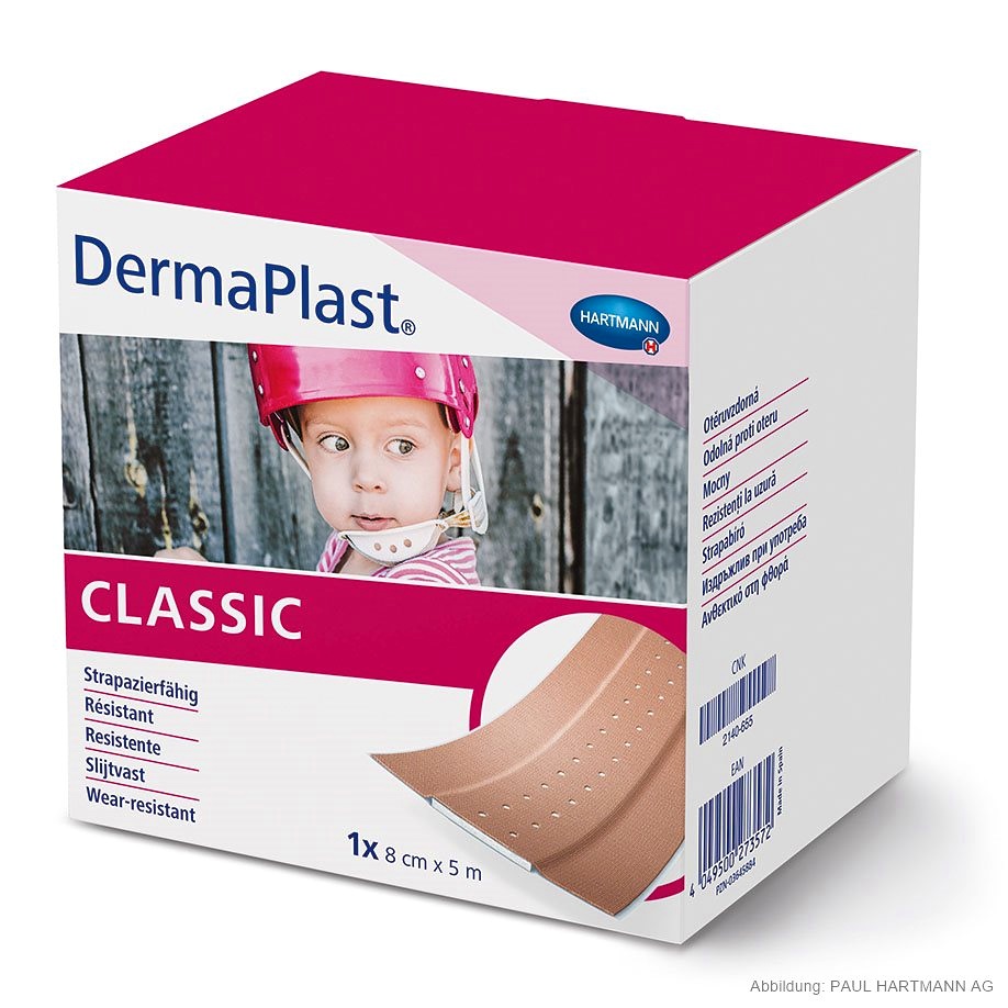 DermaPlast classic Wundpflaster 5 m x 8 cm