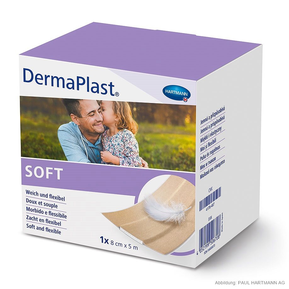 [HAP 535371] DermaPlast soft Wundpflaster 5 m x 8 cm