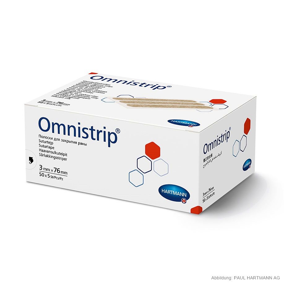[HAP 540681] Omnistrip Wundnahtstreifen steril 3 x 76 mm (50 x 5 Stck.)