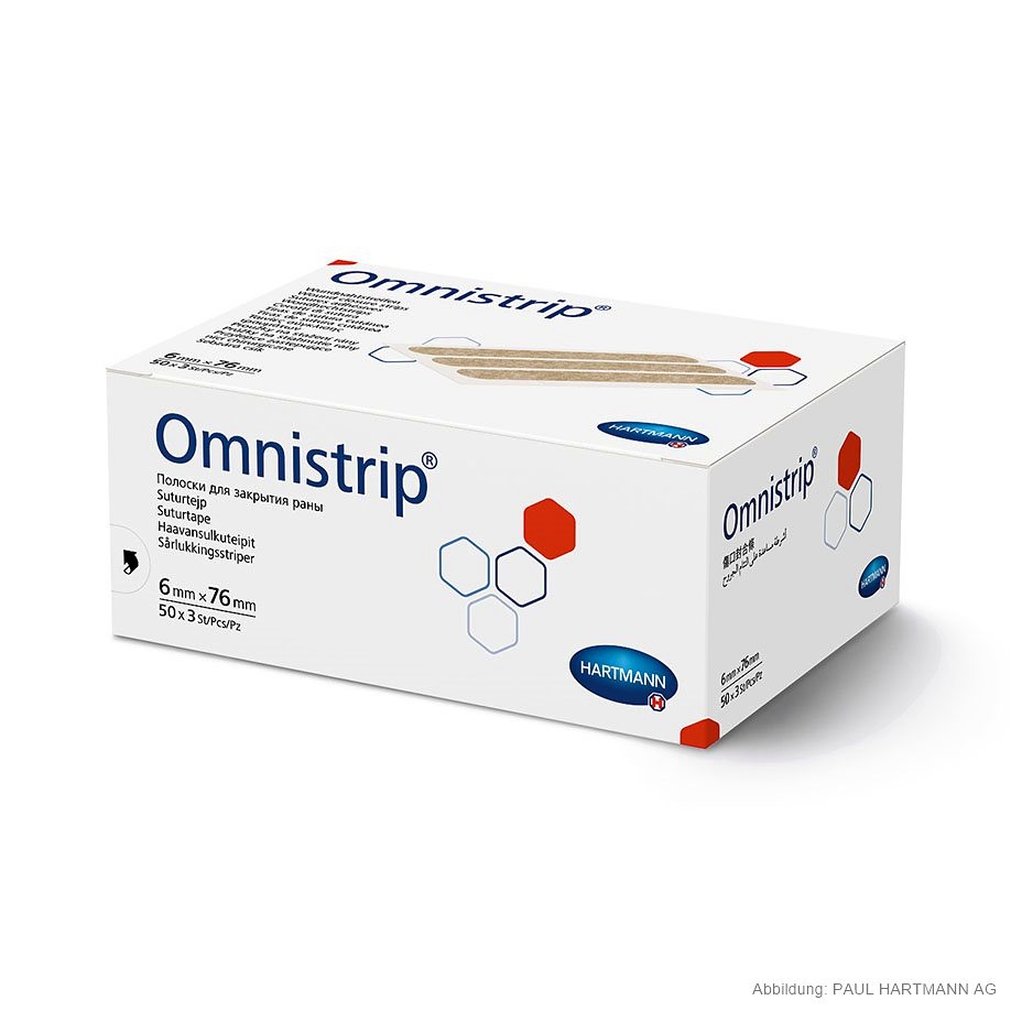 [HAP 540683] Omnistrip Wundnahtstreifen steril 6 x 76 mm (50 x 3 Stck.)