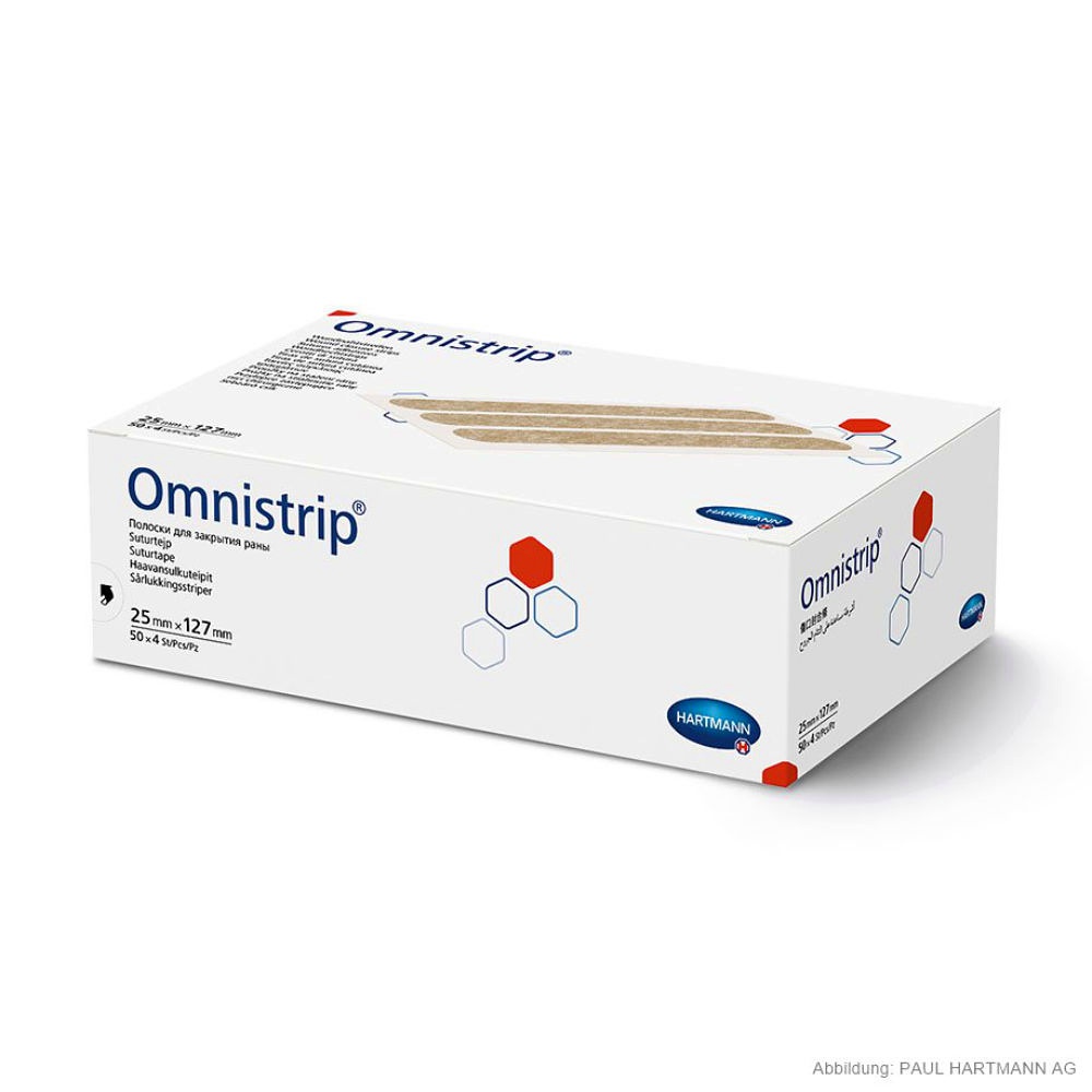 Omnistrip Wundnahtstreifen steril 25 x 127 mm (50 x 4 Stck.)