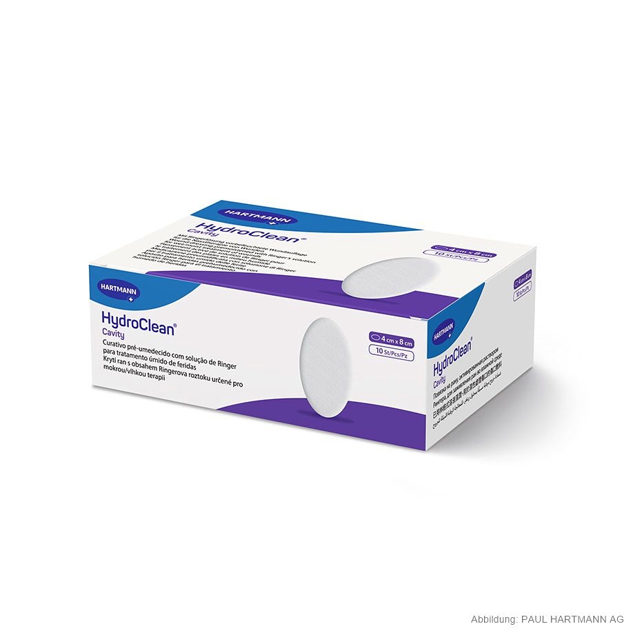 [HAP 609004] HydroClean cavity Wundkissen Steril 4 x 8 cm (10 Stck.)