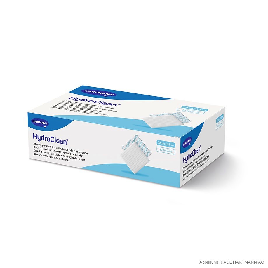 HydroClean Wundkissen Steril 7,5 x 7,5 cm (10 Stck.)