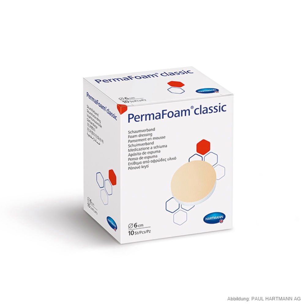 [HAP 882100] PermaFoam Classic Schaumverband Steril, Ø 6 cm (10 Stck.)
