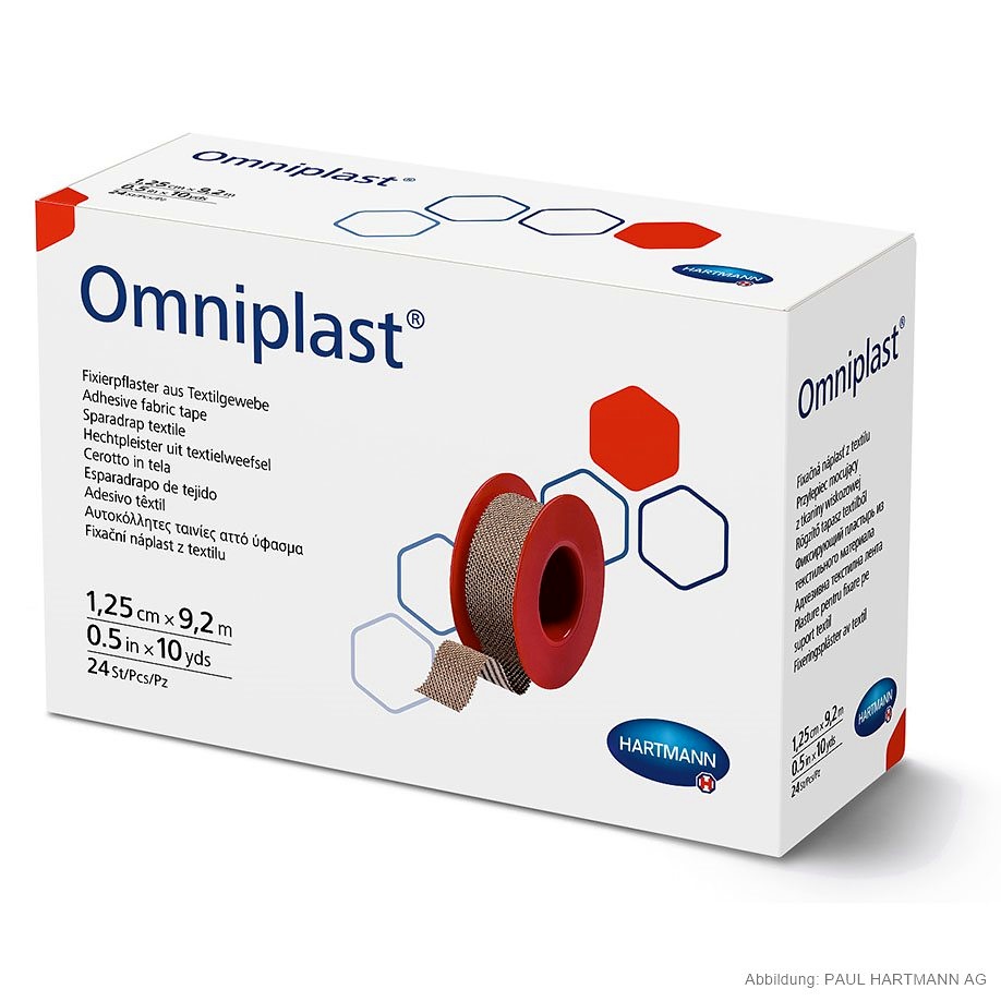 [HAP 900452] Omniplast Fixierpflaster 9,2 m x 1,25 cm (24 Stck.)
