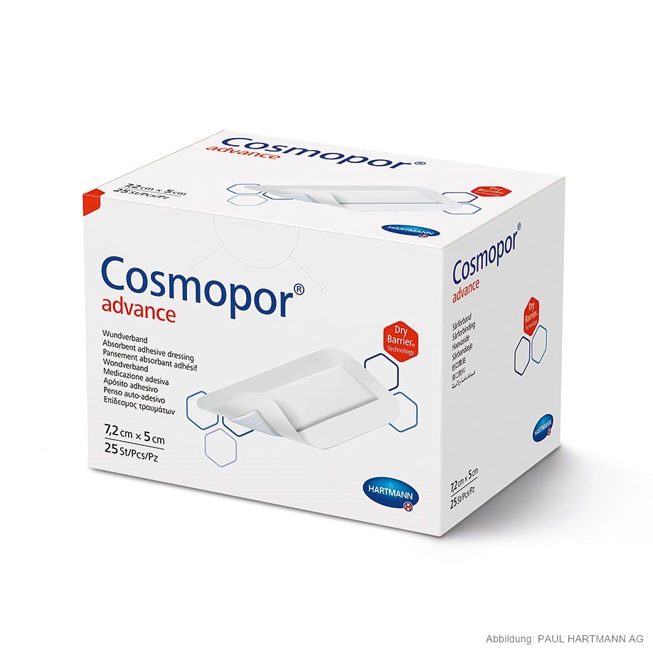 [HAP 901010] Cosmopor Advance Wundverband steril 7,2 x 5 cm (25 Stck.)