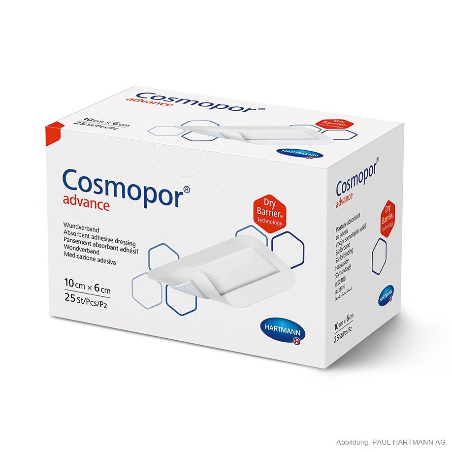 [HAP 901011] Cosmopor Advance Wundverband steril 10 x 6 cm (25 Stck.)