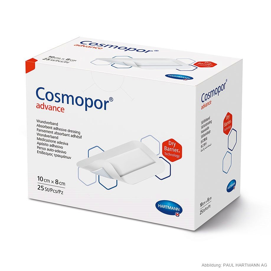 [HAP 901013] Cosmopor Advance Wundverband steril 10 x 8 cm (25 Stck.)