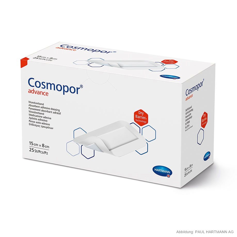 Cosmopor Advance Wundverband steril 15 x 8 cm (25 Stck.)