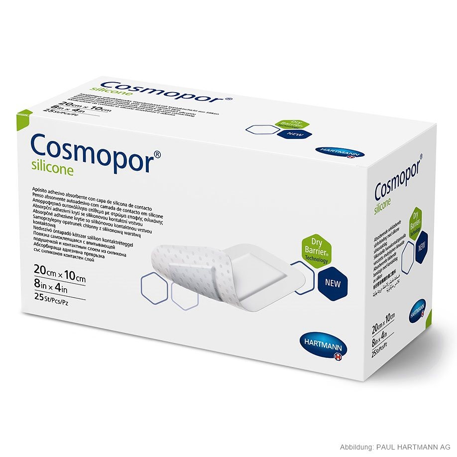 [HAP 901104] Cosmopor silicone Wundverband steril 20 x 10 cm (25 Stck.)