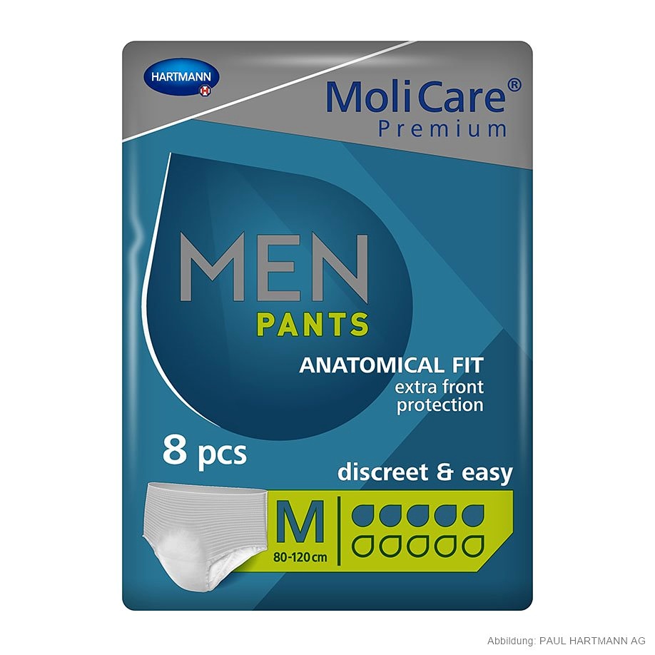 [HAP 915817] MoliCare Premium MEN PANTS 5 Tropfen Gr. M, Inkontinenzslips (8 Stck.)