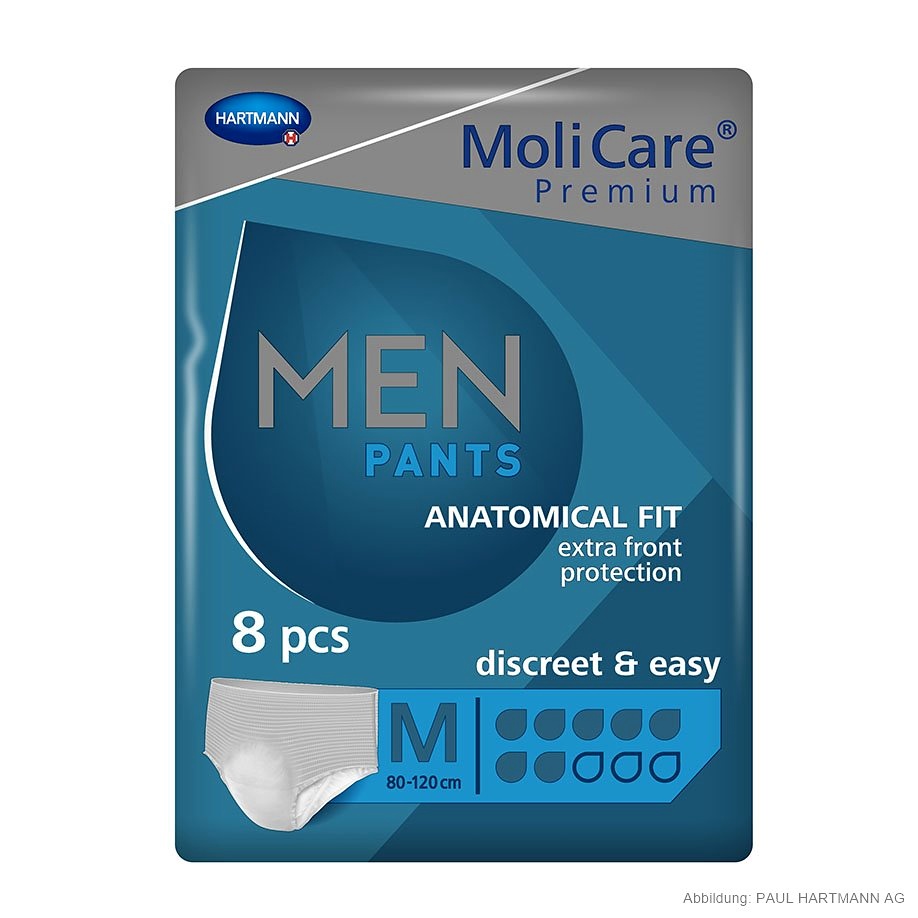 [HAP 915827] MoliCare Premium MEN PANTS 7 Tropfen Gr. M, Inkontinenzslips (8 Stck.)