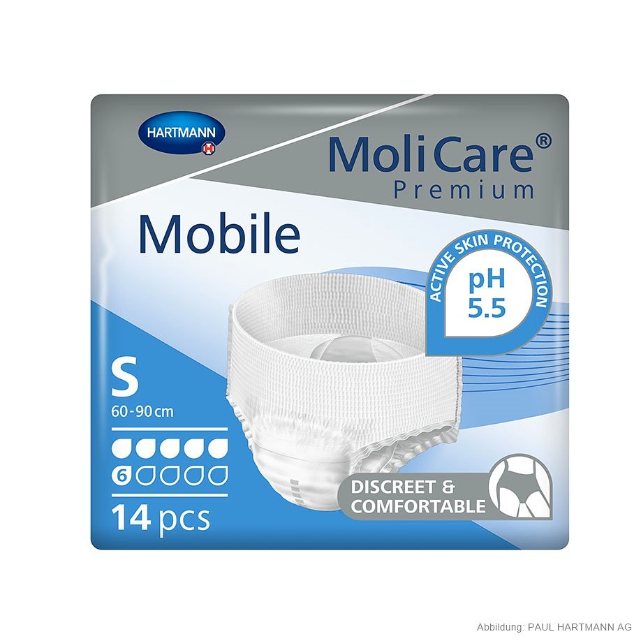MoliCare Premium Mobile 6 Tropfen Inkontinenzslips Gr. S (14 Stck.)