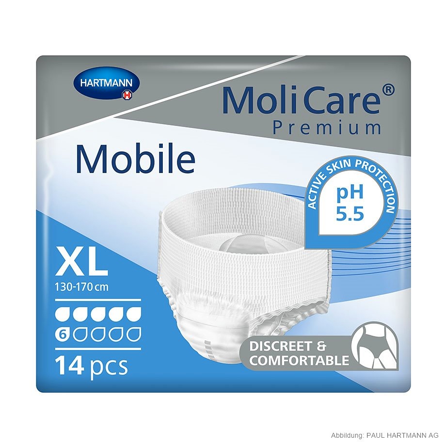 [HAP 915834] MoliCare Premium Mobile 6 Tropfen Inkontinenzslips Gr. XL (14 Stck.)