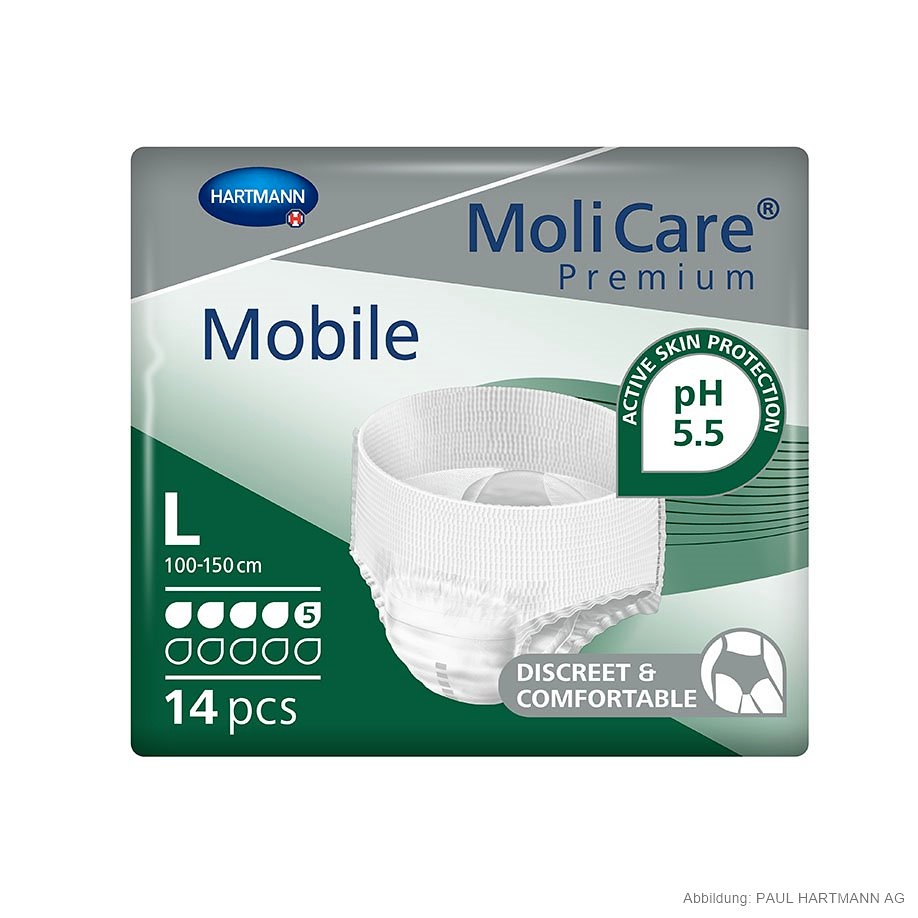 [HAP 915853] MoliCare Premium Mobile 5 Tropfen Inkontinenzslips Gr. L (14 Stck.)