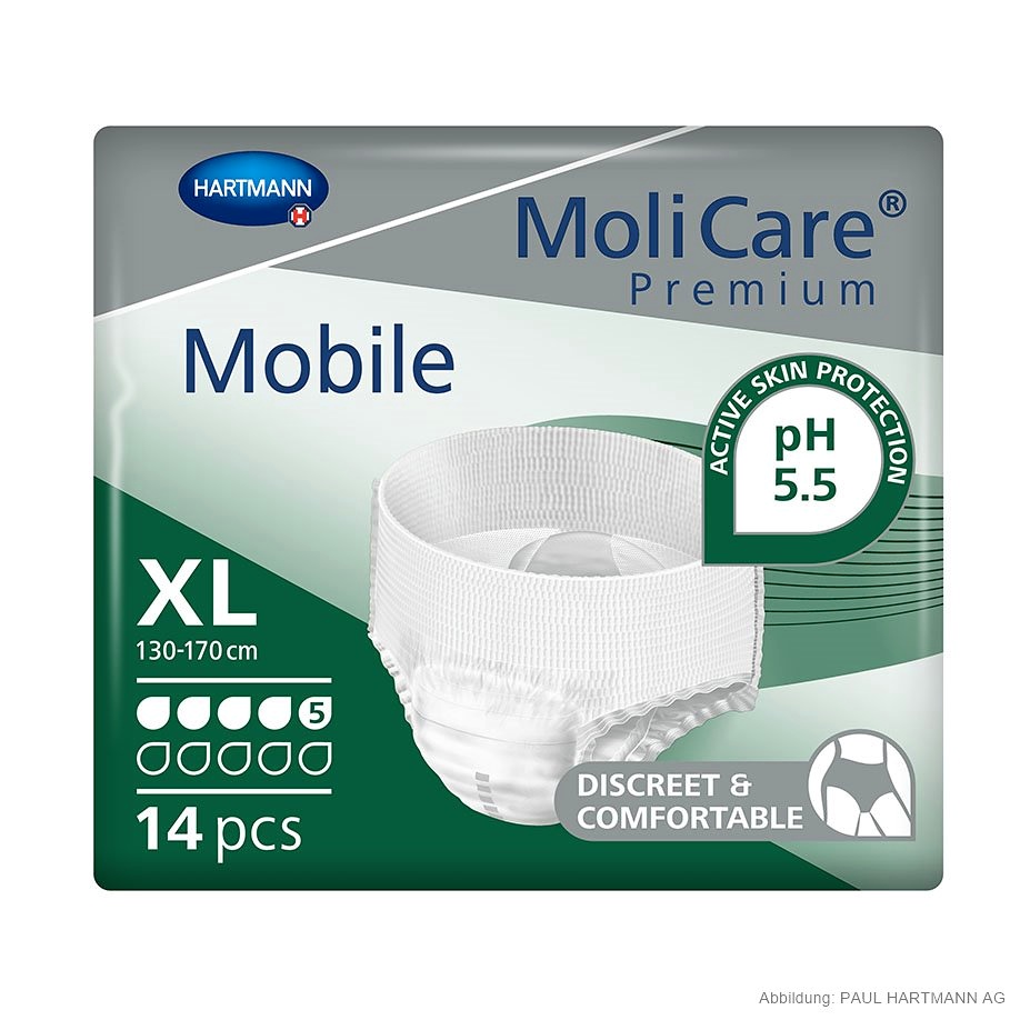 [HAP 915854] MoliCare Premium Mobile 5 Tropfen Inkontinenzslips Gr. XL (14 Stck.)