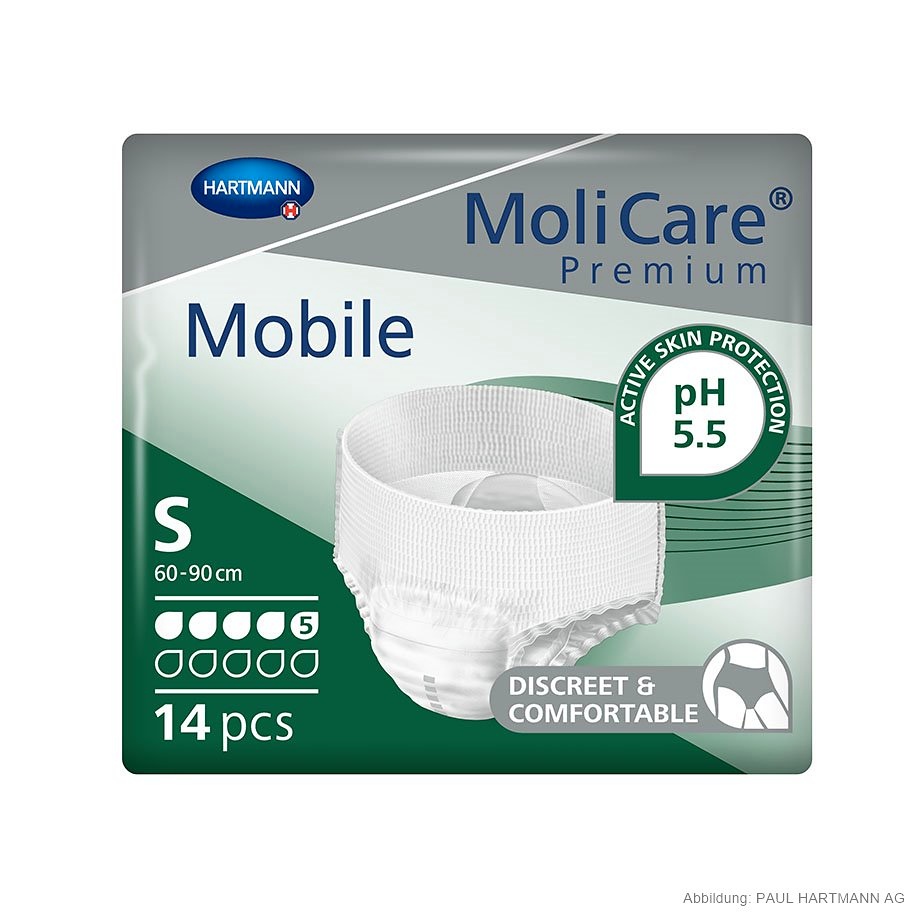 [HAP 915861] MoliCare Premium Mobile 5 Tropfen Inkontinenzslips Gr. S (14 Stck.)