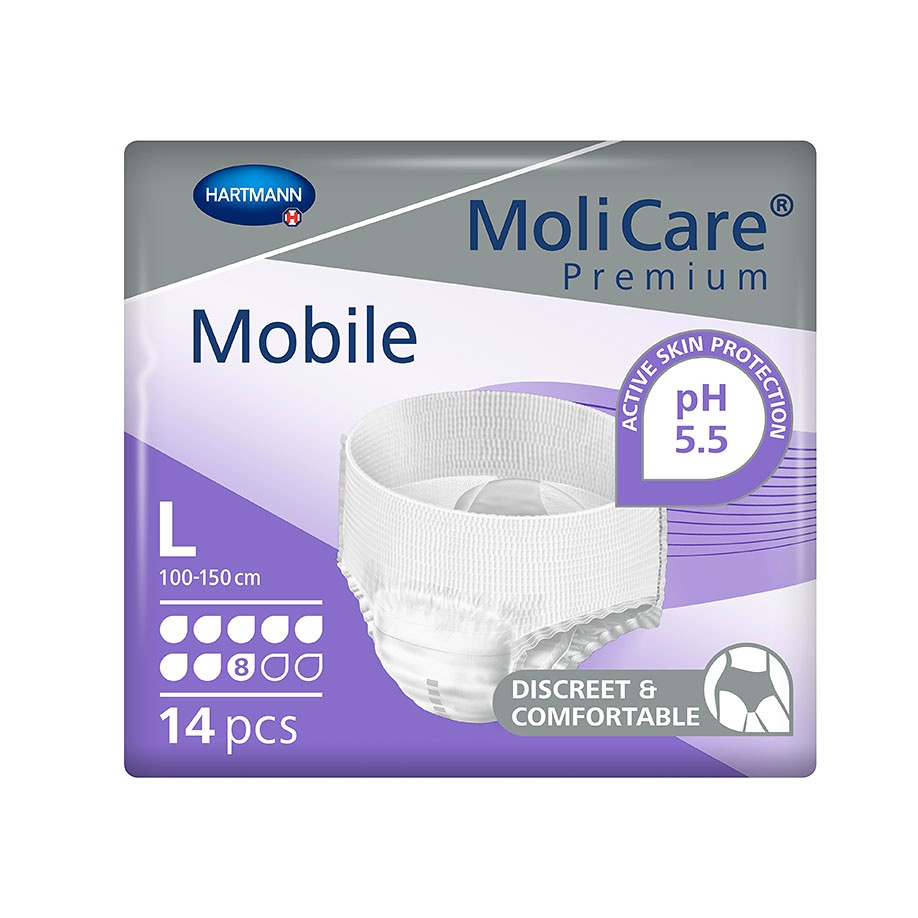 [HAP 915873] MoliCare Premium Mobile 8 Tropfen Inkontinenzslips Gr. L (14 Stck.)