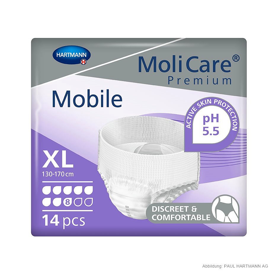 [HAP 915874] MoliCare Premium Mobile 8 Tropfen Inkontinenzslips Gr. XL (14 Stck.)