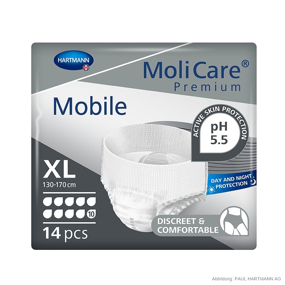 [HAP 915880] MoliCare Premium Mobile 10 Tropfen Inkontinenzslips Gr. XL (14 Stck.)