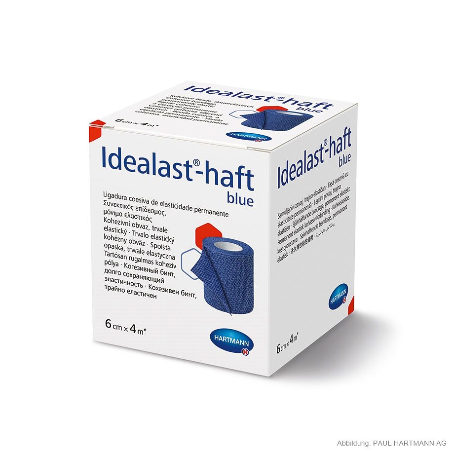 [HAP 931091] Idealast-haft Color Idealbinde blau 4 m x 6 cm