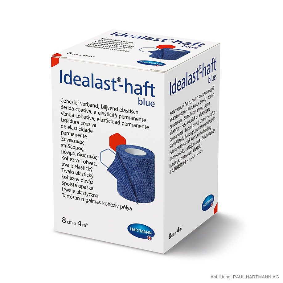 [HAP 931092] Idealast-haft Color Idealbinde blau 4 m x 8 cm