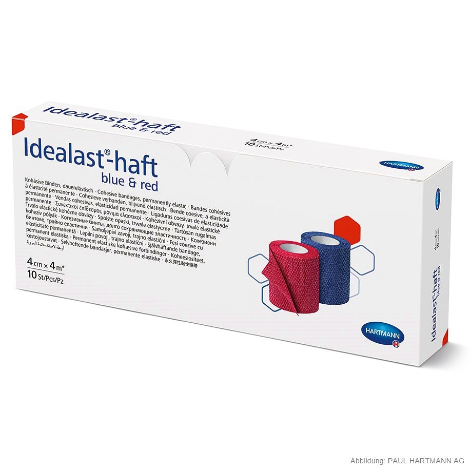 [HAP 931100] Idealast-haft Color Idealbinden 4 m x 4 cm (10 Binden sort.)