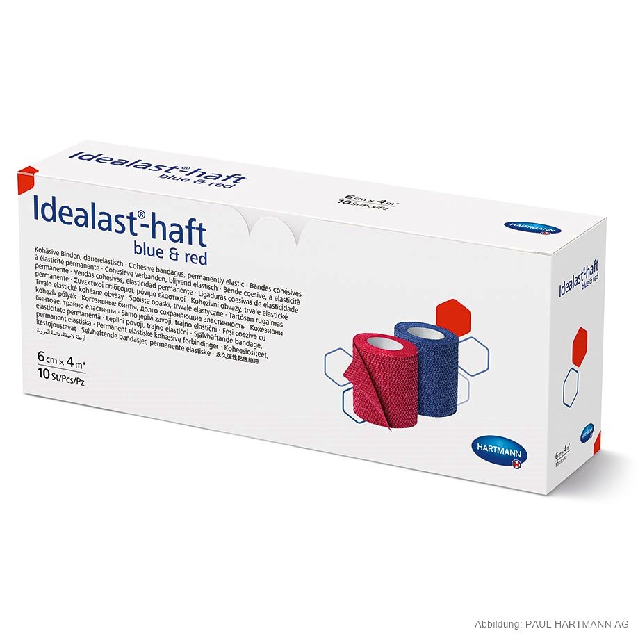 [HAP 931101] Idealast-haft Color Idealbinden 4 m x 6 cm (10 Binden sort.)