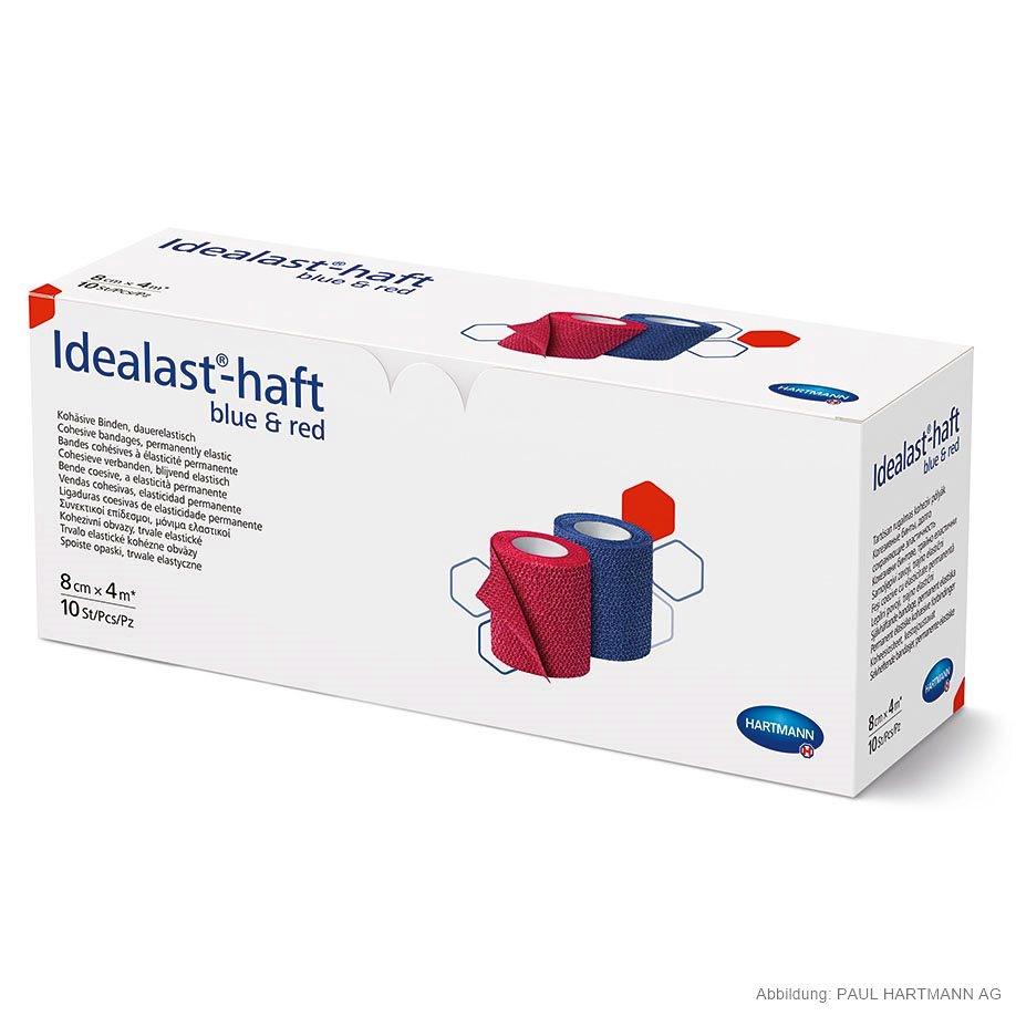 [HAP 931102] Idealast-haft Color Idealbinden 4 m x 8 cm (10 Binden sort.)