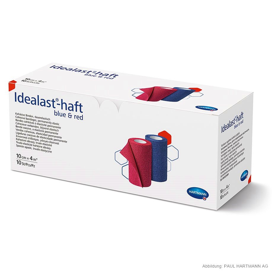 [HAP 931103] Idealast-haft Color Idealbinden 4 m x 10 cm (10Binden sort.)