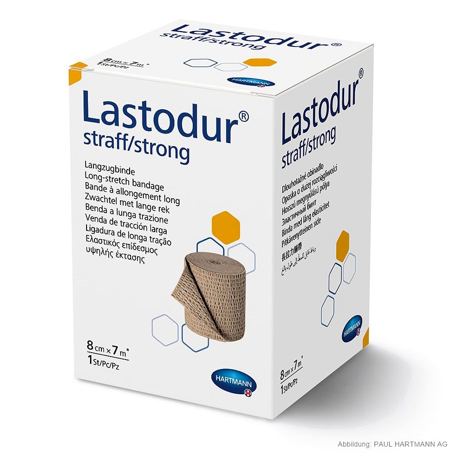 [HAP 931664] Lastodur straff/strong Langzugbinde 7 m x 8 cm