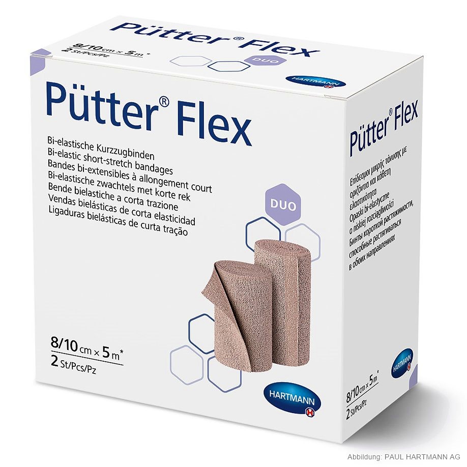 [HAP 931825] PütterFlex Duo Kurzzugbinden 5 m x 8 cm / 5 m x 10 cm (2 Stck.)