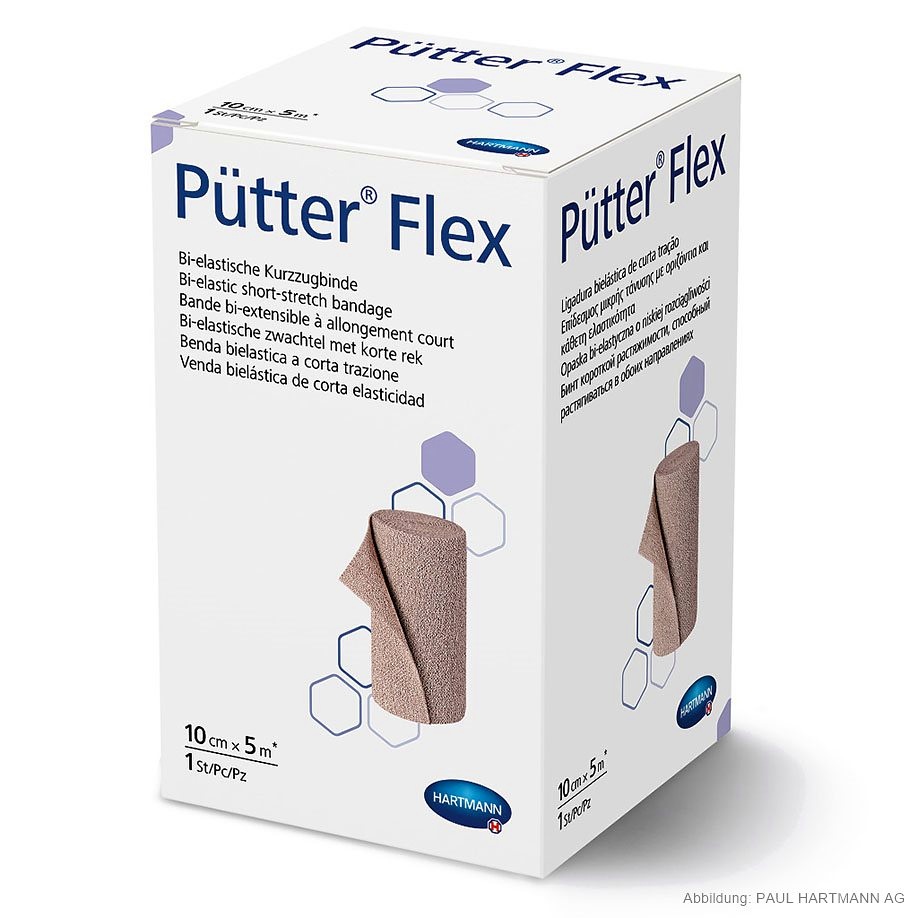 [HAP 931829] PütterFlex Kurzzugbinde 5 m x 10 cm Einzeln verpackt