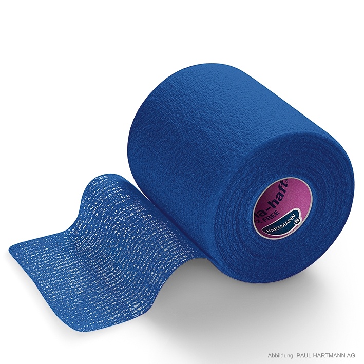 [HAP 932500] Peha-haft Color blau Fixierbinde 4 m x 4 cm einzeln verpackt