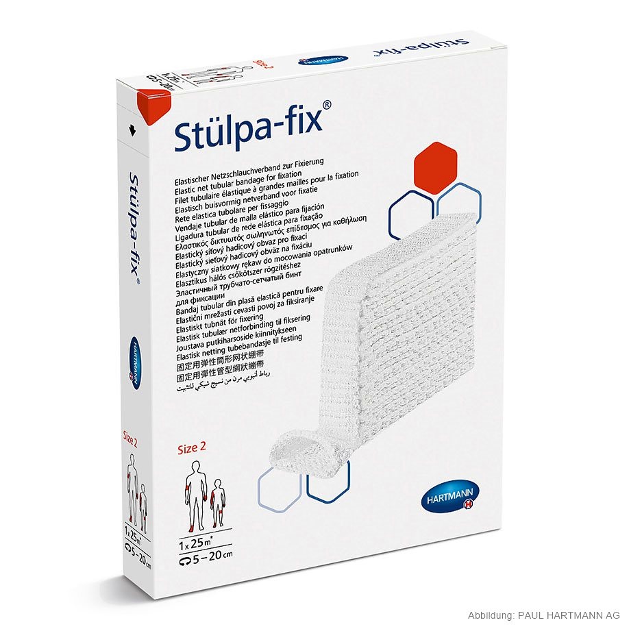 [HAP 932542] Stülpa-fix Gr. 2 (gedehnt 25 m) für Mehr -fingerverbände, Kinderbein-/armverbände