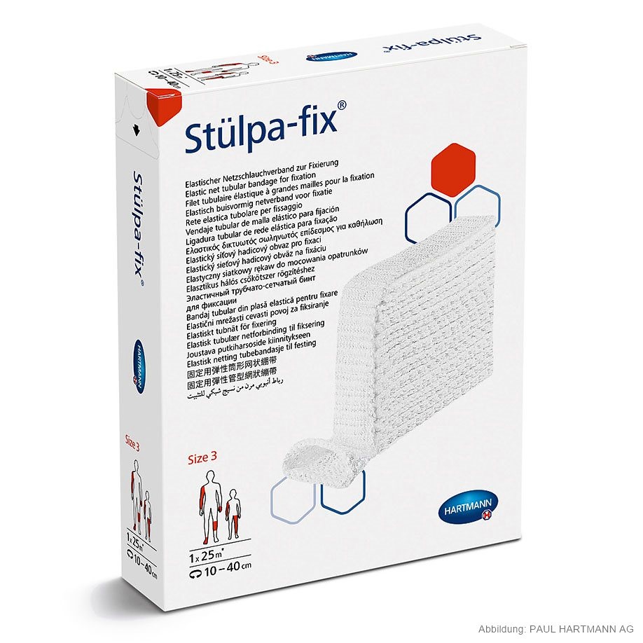 Stülpa-fix Gr. 3 (gedehnt 25 m) Für Hand- und Armverbände