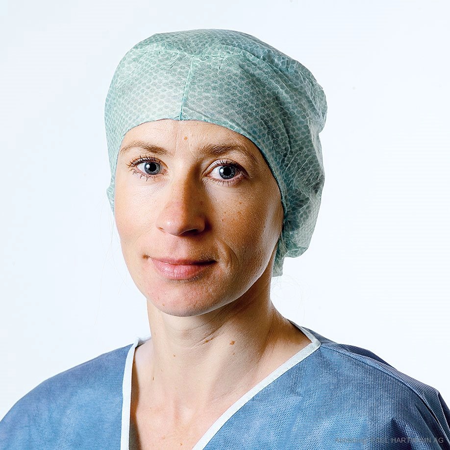 [HAP 992464] Foliodress cap Comfort Form aqua OP-Hauben (100 Stck.)