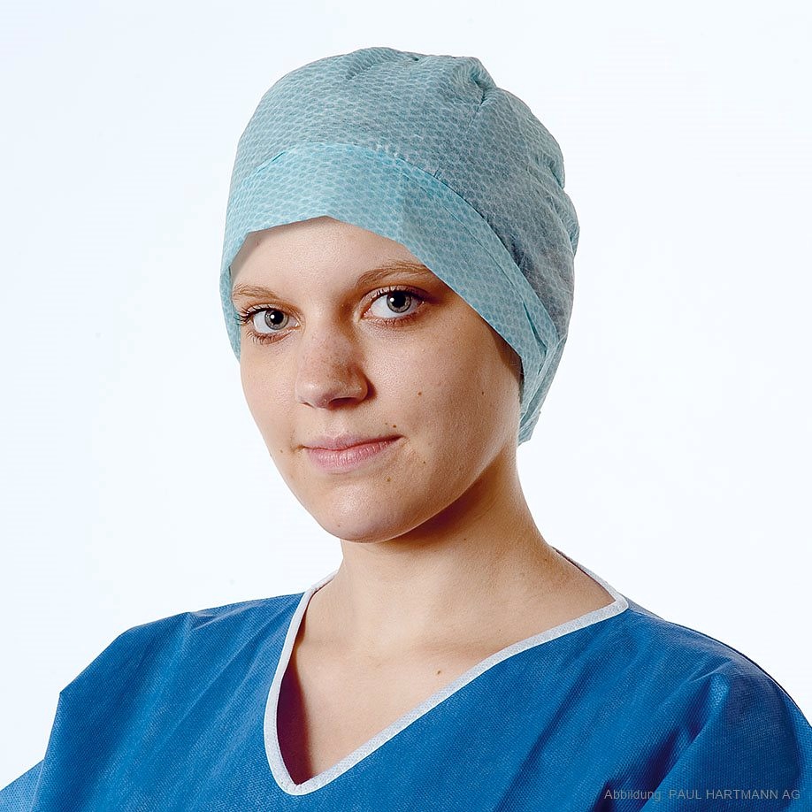 [HAP 992467] Foliodress cap Comfort Rondo Plus aqua OP-Hauben (100 Stck.)