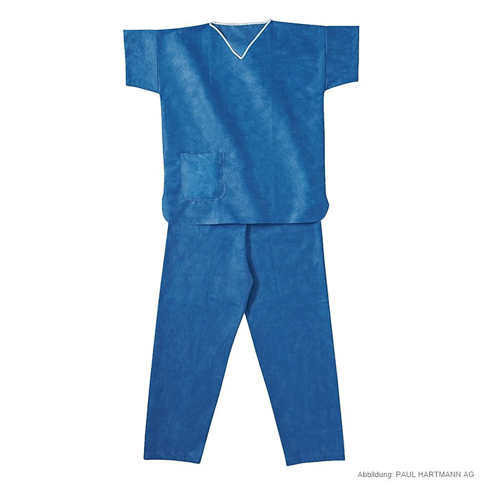 [HAP 992514] Foliodress Suit (Kasack + Hose) Gr. S, blau