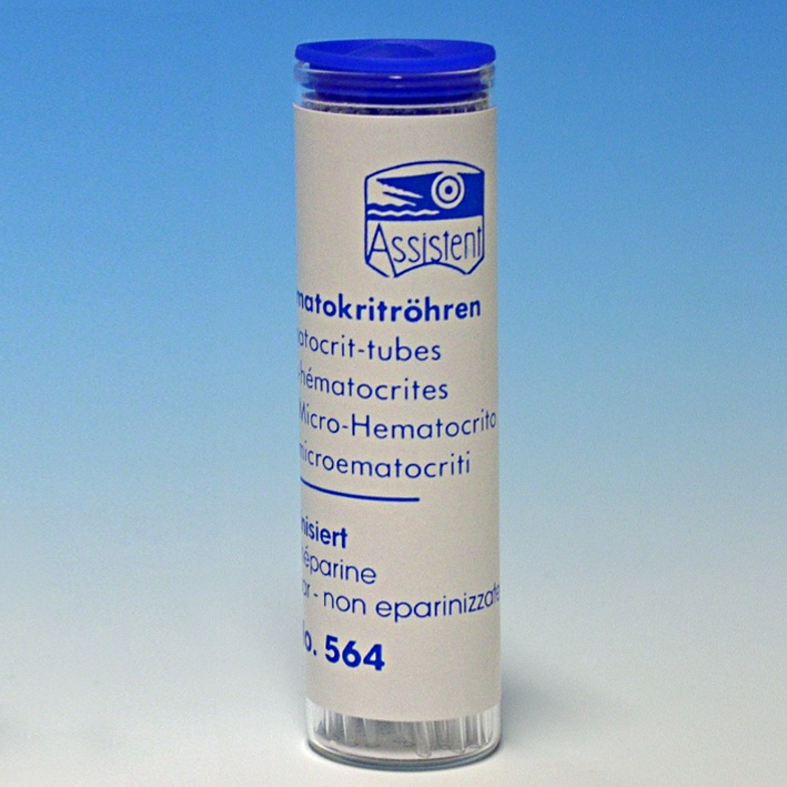 [HCT 40564010] Einmal-Mikro-Haematokritkapillaren 75 mm, nicht heparinisiert (100 Stck.)