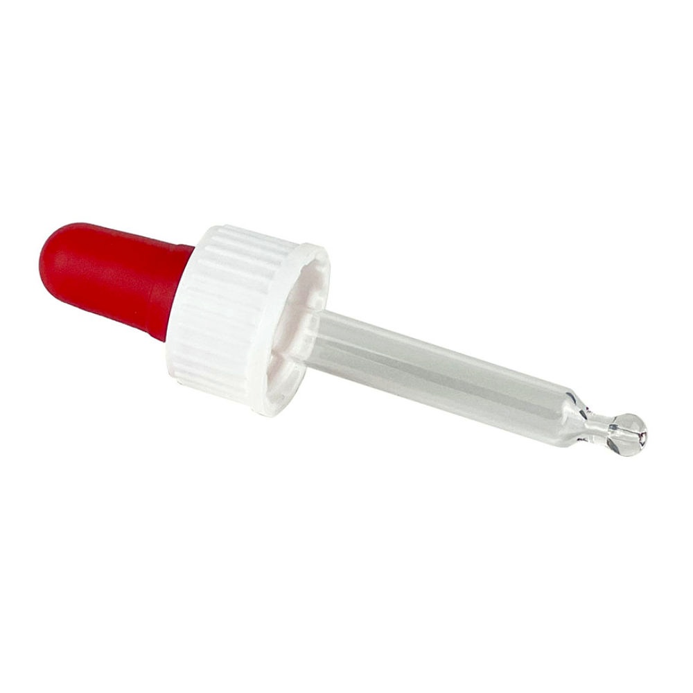 [HCT 41315011] Pipettenmontur für Tropfflasche 10 ml Mit Saughütchen rot