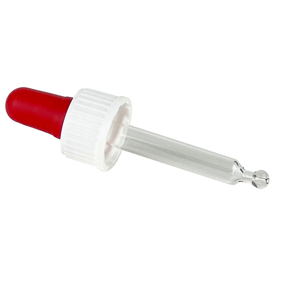 [HCT 41315051] Pipettenmontur für Tropfflasche 50 ml Mit Saughütchen rot