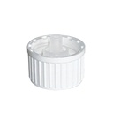 Tropfverschluss DIN 18 für HCT 41314.. UNI 2, weiß, langsam tropfend