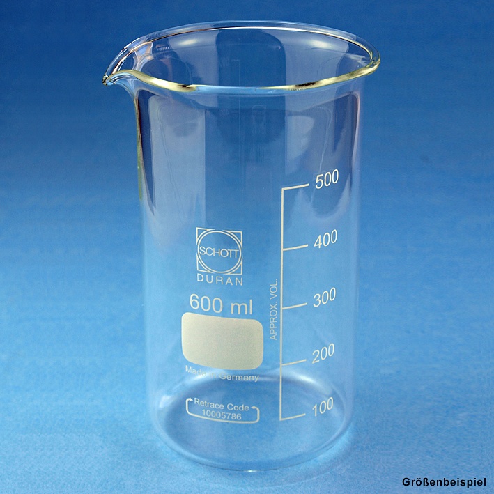 [HCT 41929042] Becherglas mit Teilung 250 ml Hohe Form