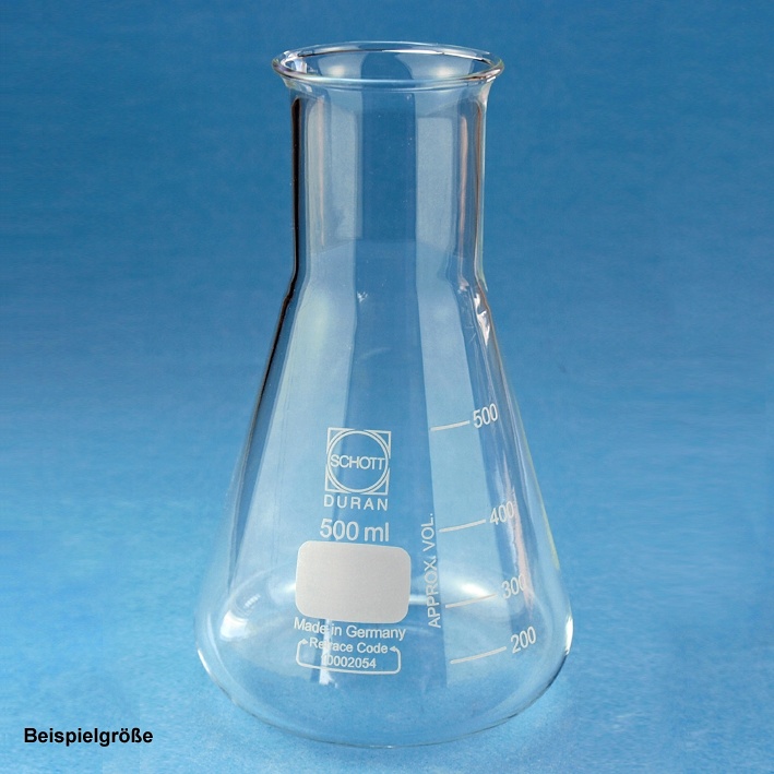 Erlenmeyerkolben DURAN Weithals, 250 ml, mit Teilung