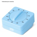 Kurzzeitmesser mit Signal, 60 Min. Blau